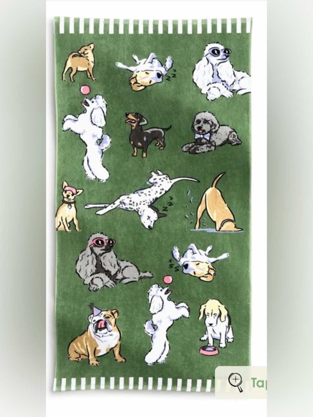 Vera Bradley Essential Beach Towel in Dog Park NWT
